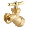 Hose Bibb 1/2" FIP x 3/4" MHT Connection Brass Outdoor Water Faucet Spigot
