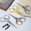 4pcs Plum blossom retro scissors stainless steel household scissors window decoration wool embroidery scissors handmade student office small scissors