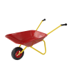Children's metal wheelbarrow, children's heavy wheelbarrow, metal structure wheelbarrow, steel tray, can be used in gardens, loading leaves, soil