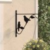 Hanging Basket Bracket Black Powder-coated steel Medium
