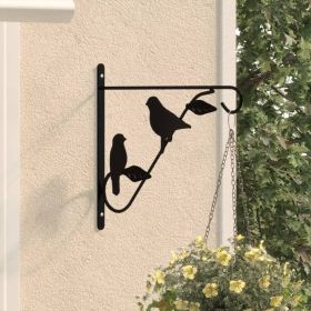 Hanging Basket Bracket Black Powder-coated steel Medium