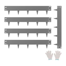 Steel Landscape Edging 5 Packs 39x4in Rust-Resistant Edging Border Dark Gray
