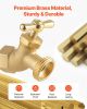 Hose Bibb 1/2" FIP x 3/4" MHT Connection Brass Outdoor Water Faucet Spigot