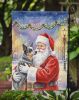 Australian Cattle Dog with Santa Claus Garden Flag Mailbox Decorative Yard Banner Outside Patio Artwork for Flower Beds, Garden Size, Multicolor