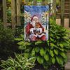 Brussels Griffon with Santa Claus Garden Flag Mailbox Decorative Yard Banner Outside Patio Artwork for Flower Beds, Garden Size, Multicolor