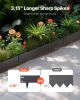 Steel Landscape Edging 5 Packs 39x5in Rust-Resistant Edging Border Black