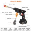 Cordless Pressure Washer Portable Electric Power Washer High Pressure Water Sprayer 363PSI Car Washer Cleaner with 12000mAh 21V Rechargeable Battery a