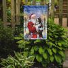 Bernedoodle with Santa Claus Garden Flag Mailbox Decorative Yard Banner Outside Patio Artwork for Flower Beds, Garden Size, Multicolor
