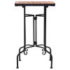 Side Table Terracotta and Black Iron and Ceramic Small Durable