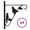 Hanging Basket Bracket Black Powder-coated steel Medium