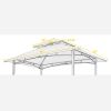 Canopy ONLY!!!--8x5Ft Grill Gazebo Replacement Canopy; Double Tiered BBQ Tent Roof Top Cover