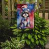 Shih Tzu Patriotic American Garden Flag Mailbox Flag Decorative Yard Flag Banner Outside Patio Artwork Yard Flower Beds, Garden Size, Multicolor
