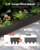 Steel Landscape Edging 6 Packs 40 x 8in Rust-Resistant Garden Edging Border Black