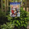 German Shepherd with Santa Claus Garden Flag Mailbox Decorative Yard Banner Outside Patio Artwork for Flower Beds, Garden Size, Multicolor