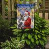 Australian Cattle Dog with Santa Claus Garden Flag Mailbox Decorative Yard Banner Outside Patio Artwork for Flower Beds, Garden Size, Multicolor