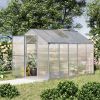 Outsunny Greenhouse for Winter, 10' L x 6' W Walk-In Polycarbonate Greenhouse