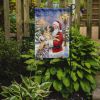 Bullmastiff with Santa Claus Garden Flag Mailbox Decorative Yard Banner Outside Patio Artwork for Flower Beds, Garden Size, Multicolor
