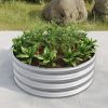 32.08*11.4" Tall Round Raised Garedn Bed, Metal Raised Beds for Vegetables, Outdoor Garden Raised Planter Box