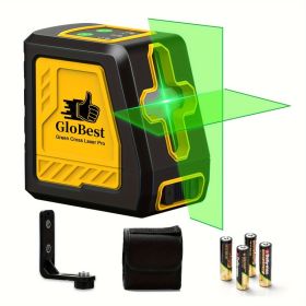 Laser Level, 100Ft Self Leveling Cross Line Lasers, Green Beam Leveler Tool, With Self-leveling, Manual, Pulse Mode, Lazer Level With 360 Degree (Option: Yellow)