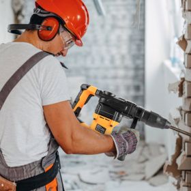 Rotary Hammer Drill Corded Drills 1-9'16' 3 Modes SDS-MAX Chipping Hammers (Option: Yellow)