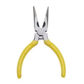 Gades 5-Inch Pointed Nose Pliers- Precision Tool For Delicate Tasks (Color: Yellow)