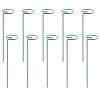 10Pcs Plant Support Stakes Garden Flower Single Stem Support Stake Iron Plant Cage Support Ring