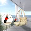 Hanging Egg Chair - Indoor/Outdoor Woven Rattan Swing Chair - 350lb Capacity