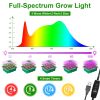 1Set(Overall 5Pcs Trays)/2Set (Overall 10 Trays) Options Seed Starter Tray With Grow Light Humidity Dome Germination Kit with 5-Level Brightness 4 Tim